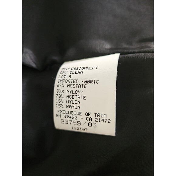 VTG Scott McClintock Velvet Jacket Skirt Set Black Gold Evening New Old Stock - Picture 10 of 16